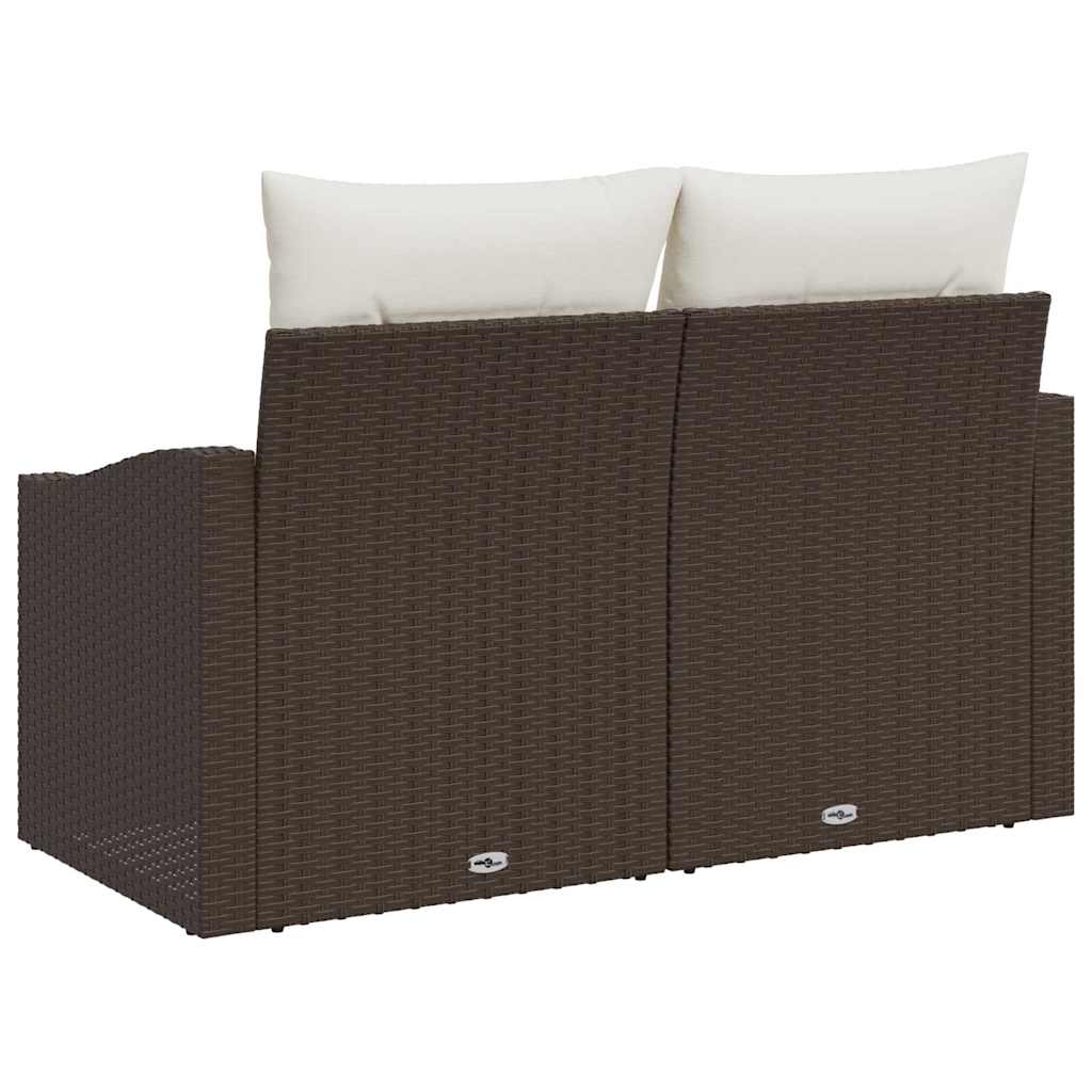 Havemøbelsofa med pude 123 x 62 x 69 cm polyrattan