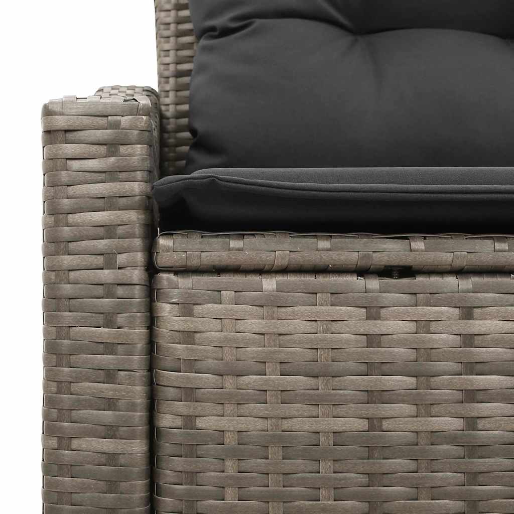 Havemøbelsofa med pude 123 x 62 x 69 cm polyrattan
