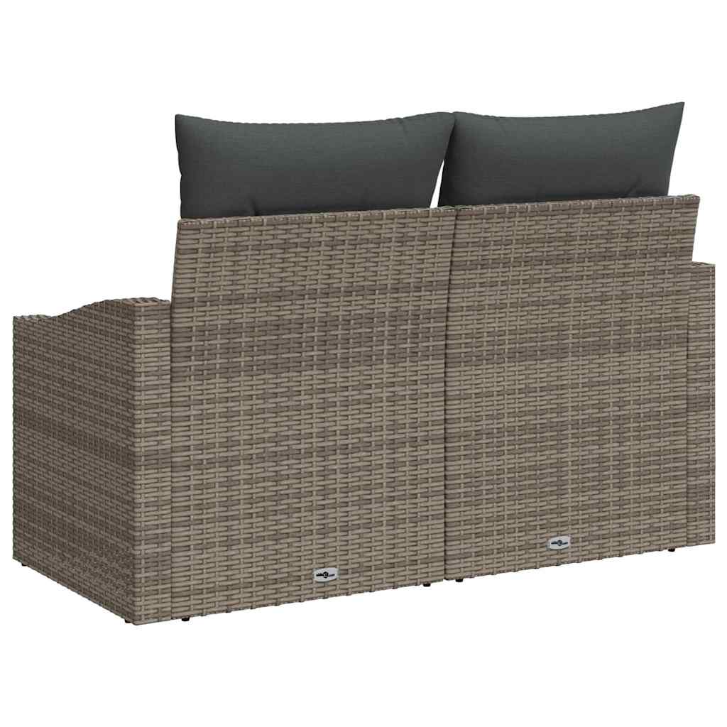 Havemøbelsofa med pude 123 x 62 x 69 cm polyrattan