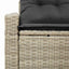 Havemøbelsofa med pude 123 x 62 x 69 cm polyrattan