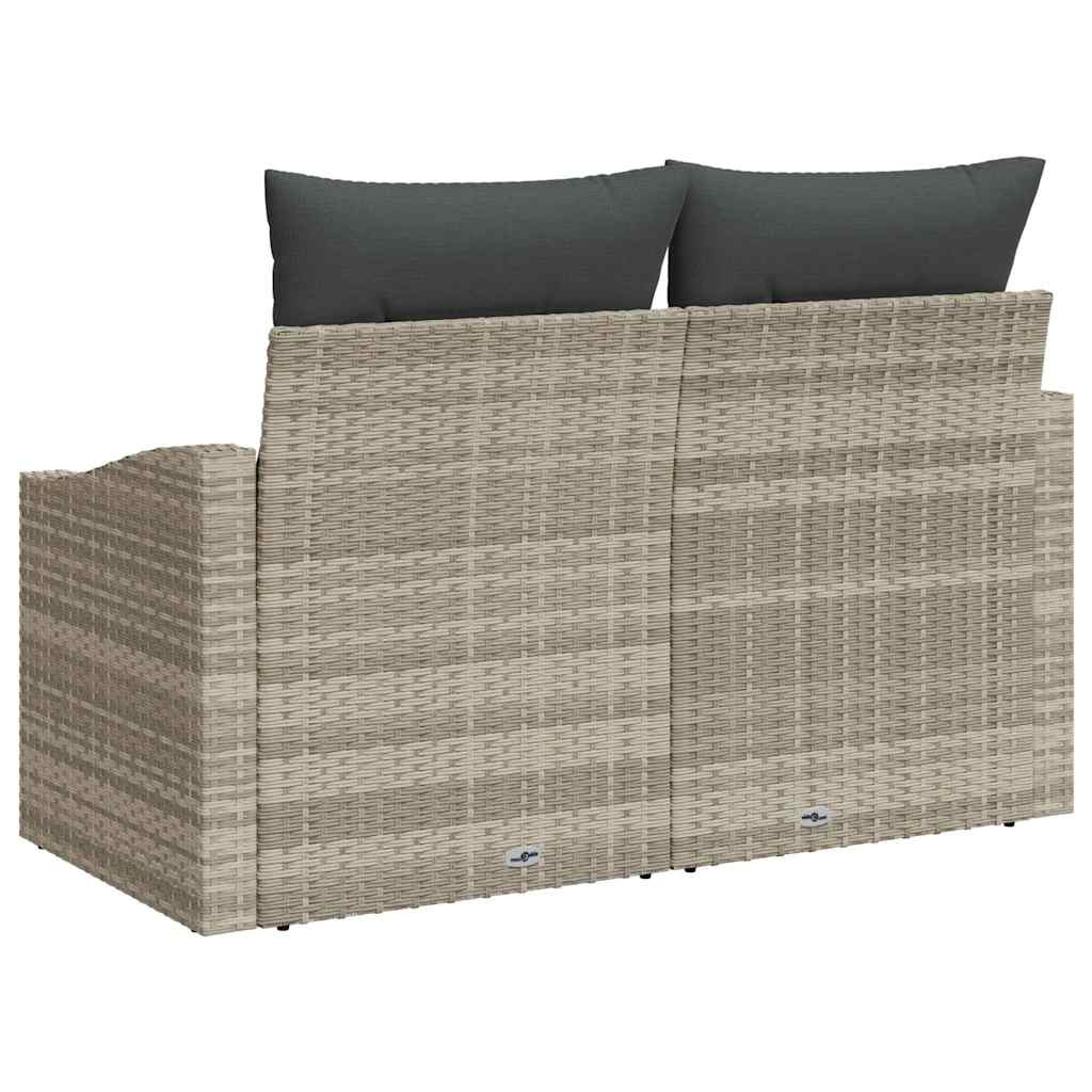 Havemøbelsofa med pude 123 x 62 x 69 cm polyrattan