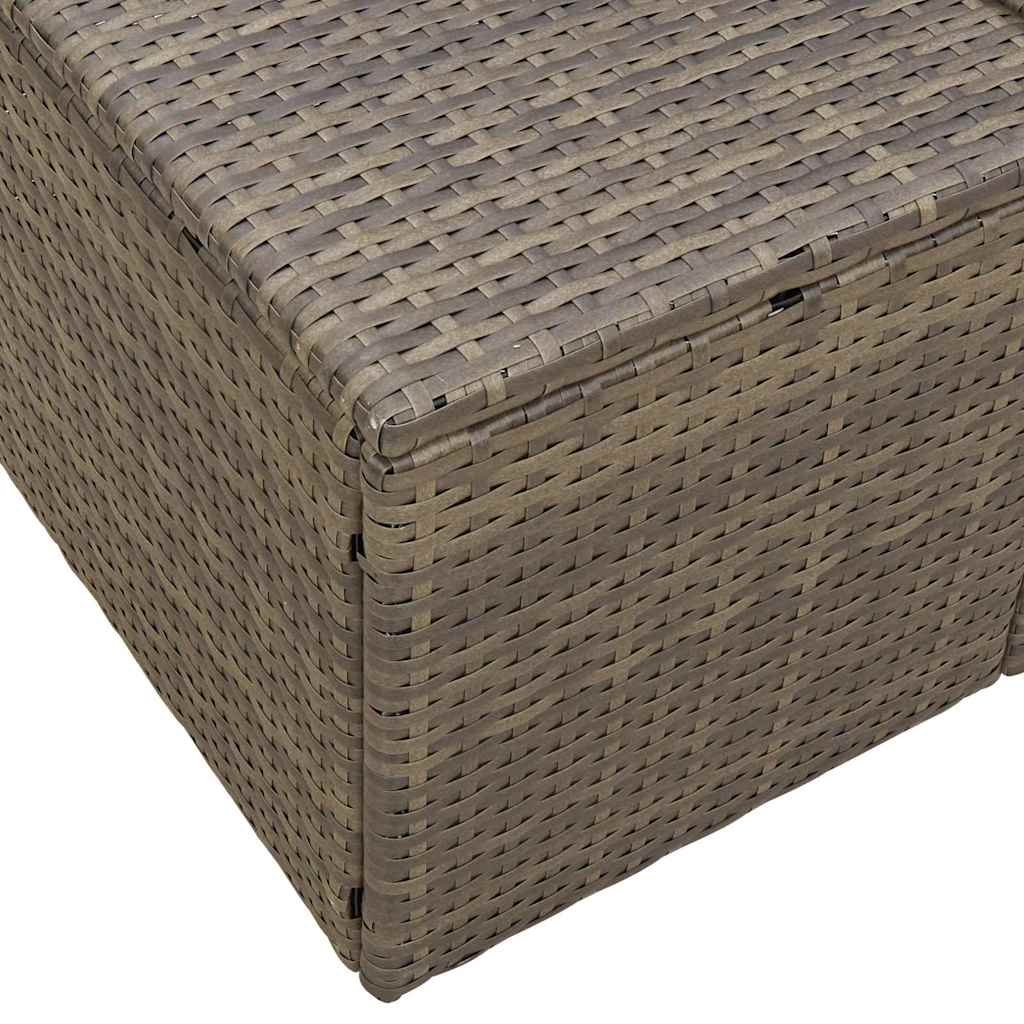 Havemøbelsofa med pude Grå 184 x 62 x 69 cm polyrattan