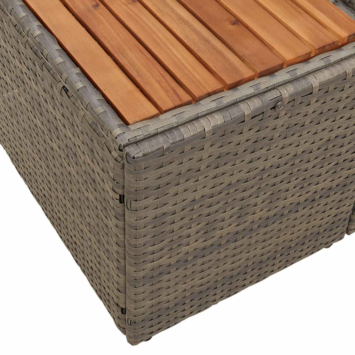 Havemøbelsofa Grå 184 x 62 x 85cm polyrattan