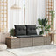 Havemøbelsofa Grå 184 x 62 x 85cm polyrattan