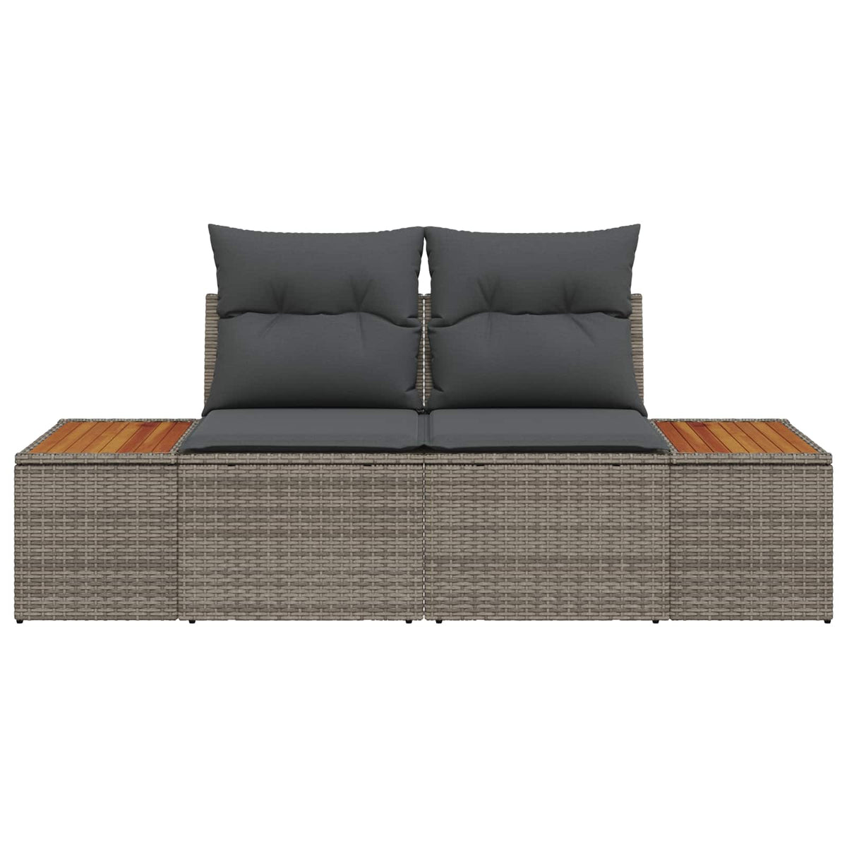 Havemøbelsofa Grå 184 x 62 x 85cm polyrattan