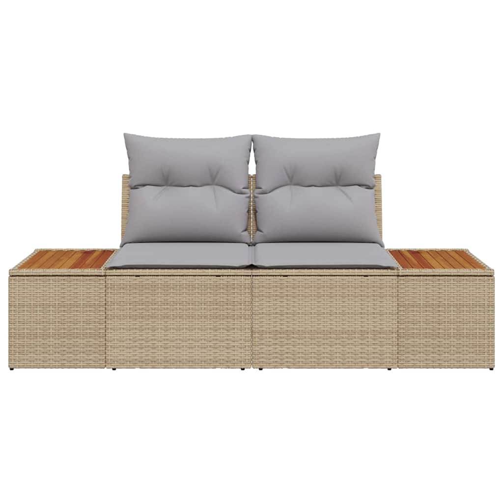 Havemøbelsofa Beige 184 x 62 x 85cm polyrattan
