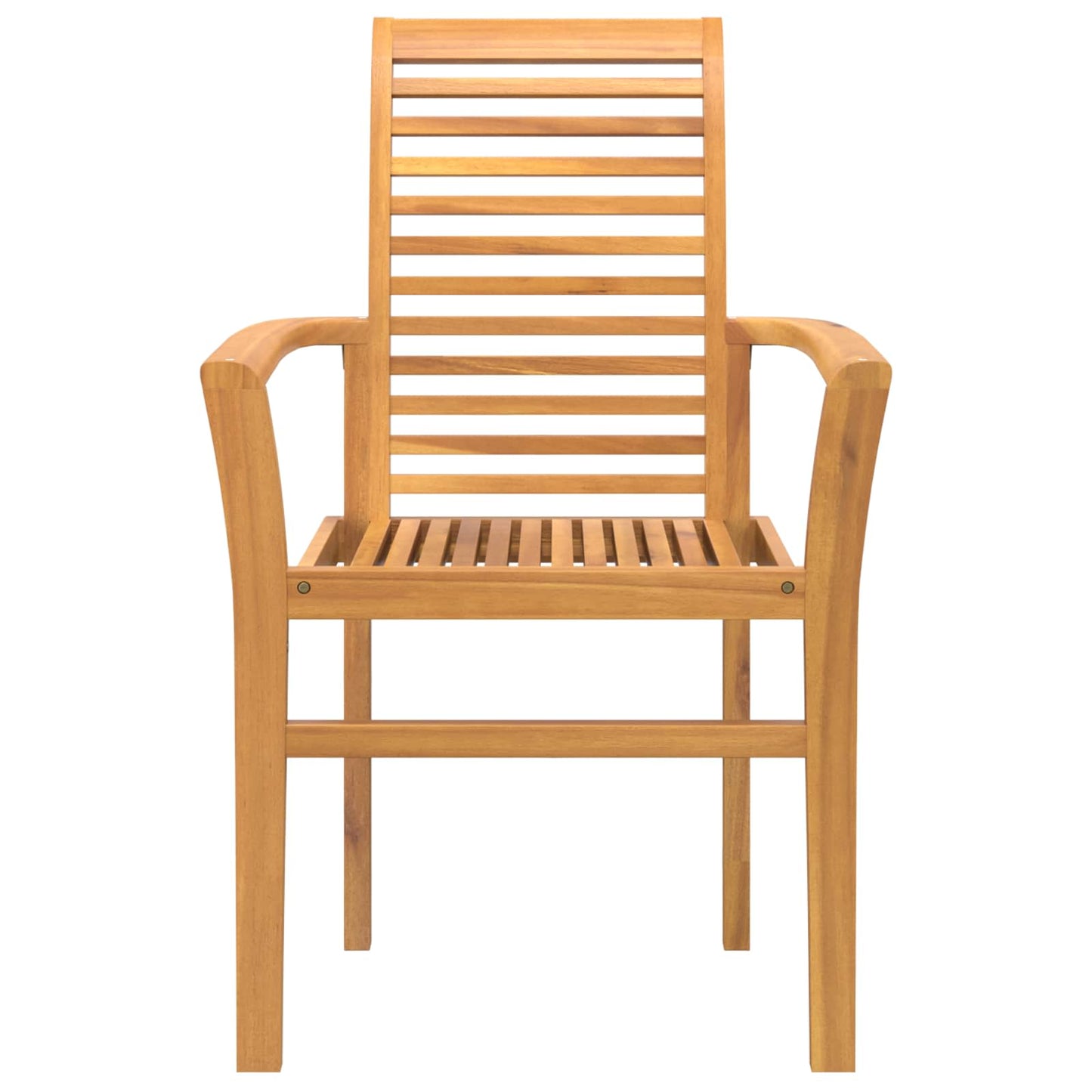 Spisestuestol 2 stk. Massiv Teaktræ Brun 62 x 55 x 94 cm