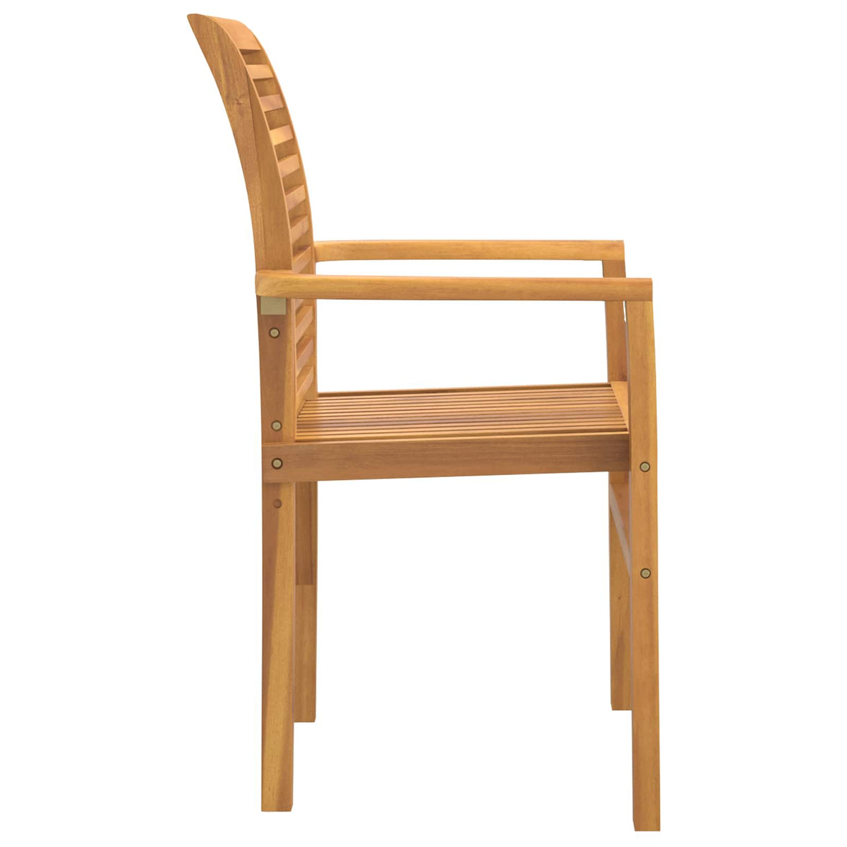 Spisestuestol 4 stk. Massiv Teaktræ Brun 62 x 55 x 94 cm