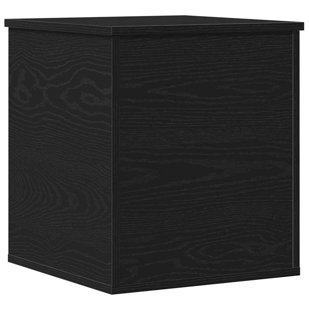 Opbevaringskasse Sort eg 40 x 42 x 46 cm Konstrueret træ