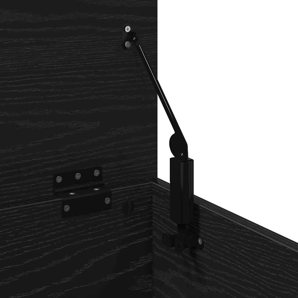 Opbevaringskasse Sort eg 60 x 35 x 35 cm Konstrueret træ