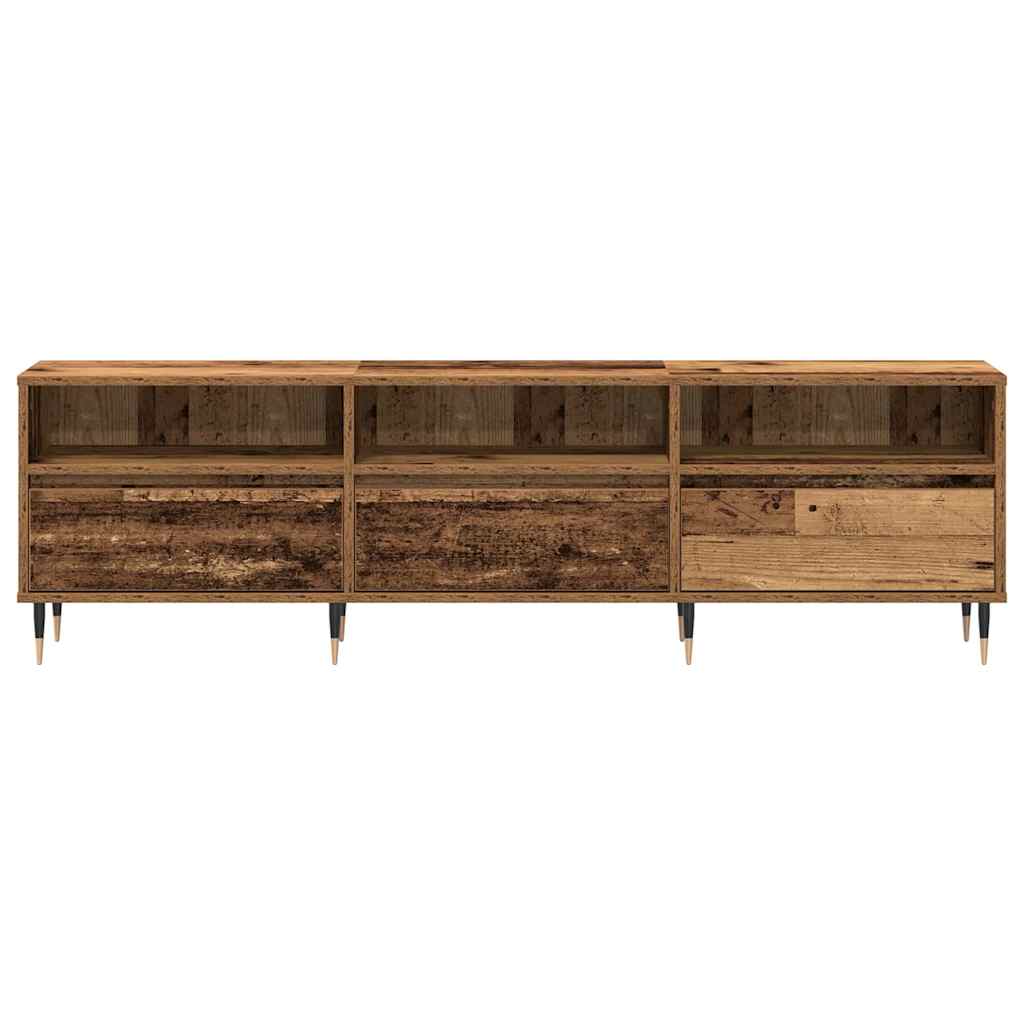 TV-skab 150 x 30 x 45 cm Gammelt træ Konstrueret træ