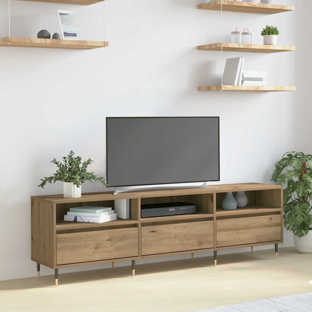 TV-skab 150 x 30 x 45 cm Artisan Egetræ Konstrueret træ