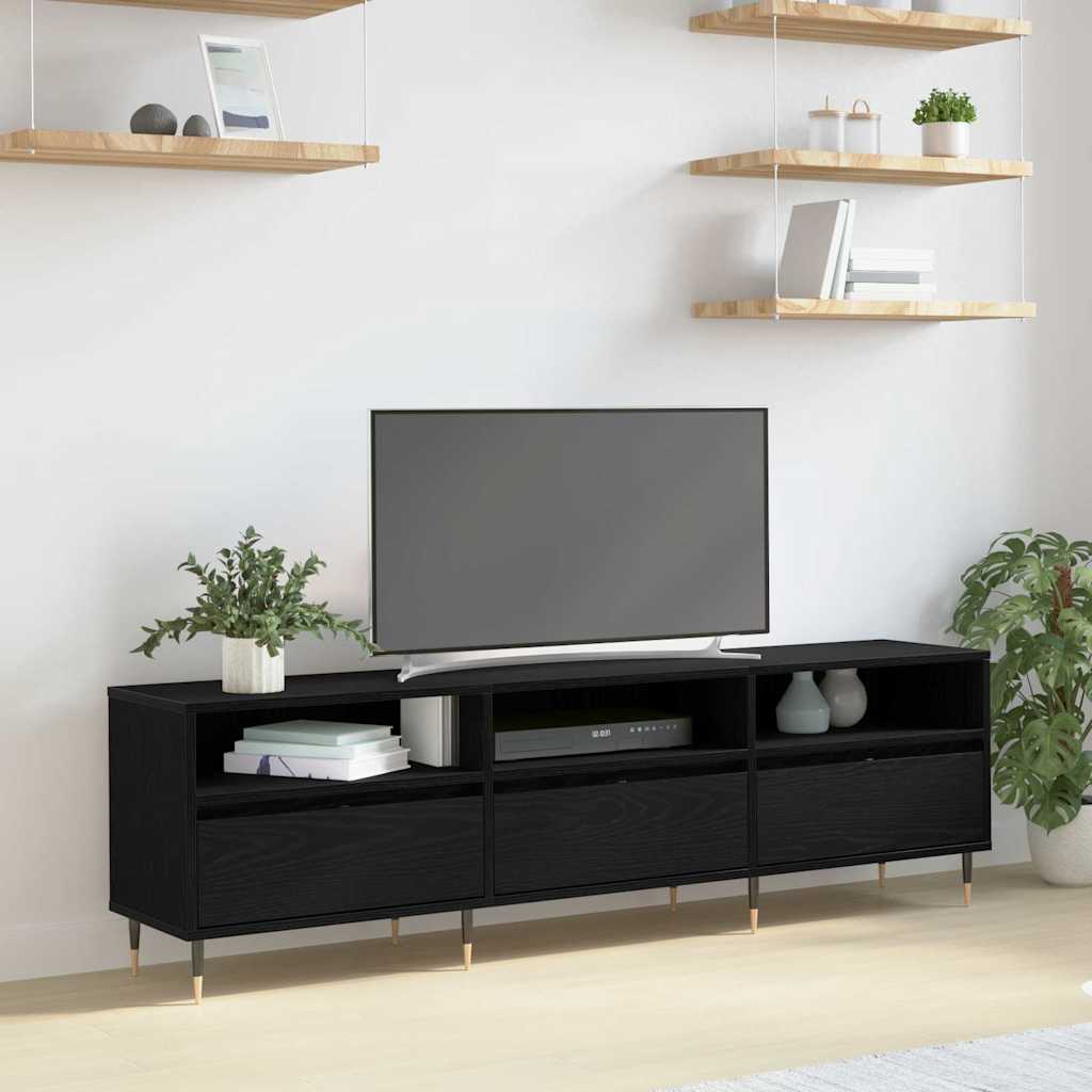TV-skab 150 x 30 x 45 cm Sort eg Konstrueret træ