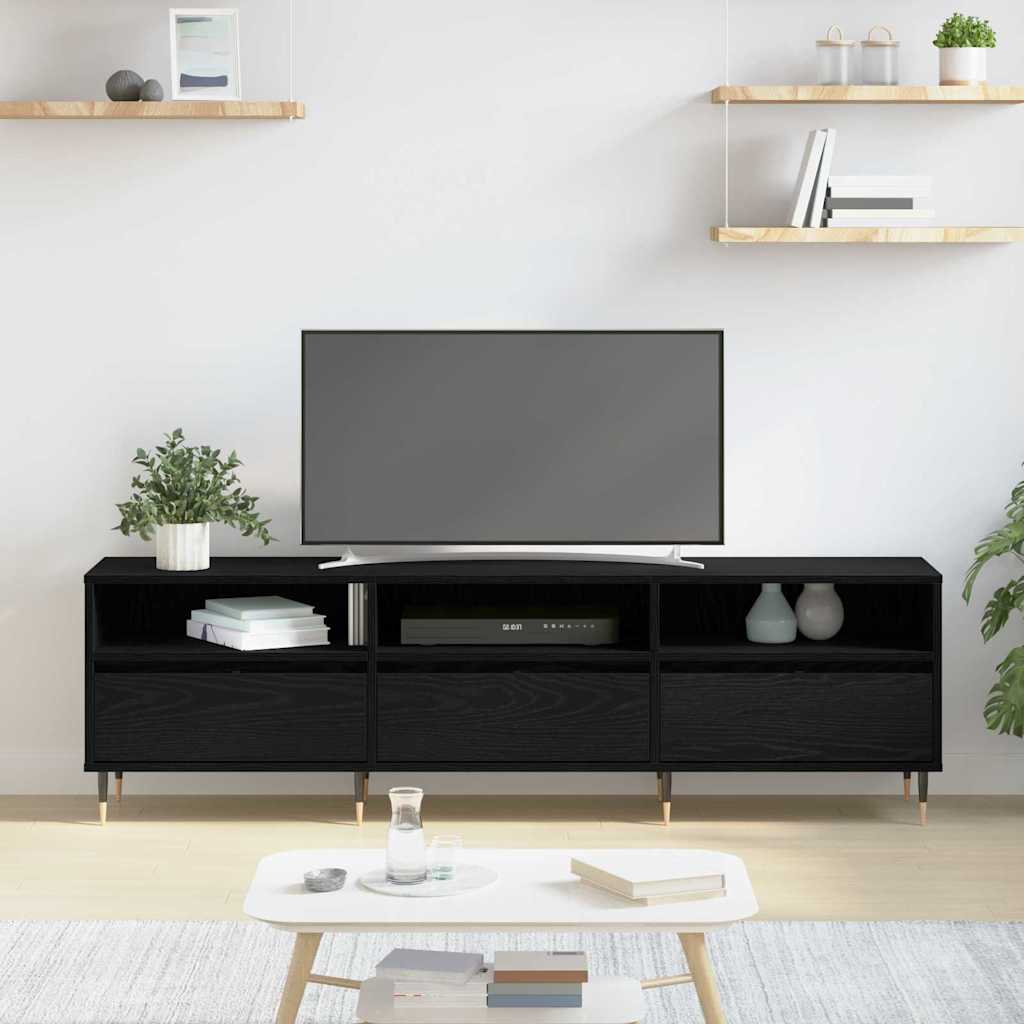 TV-skab 150 x 30 x 45 cm Sort eg Konstrueret træ