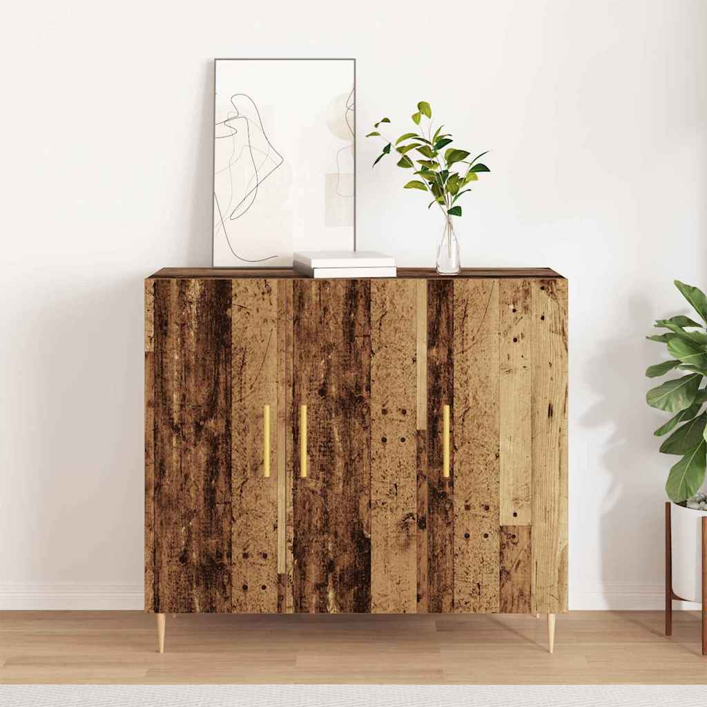 Sideboard Gammelt træ 90 x 34 x 80 cm Konstrueret træ