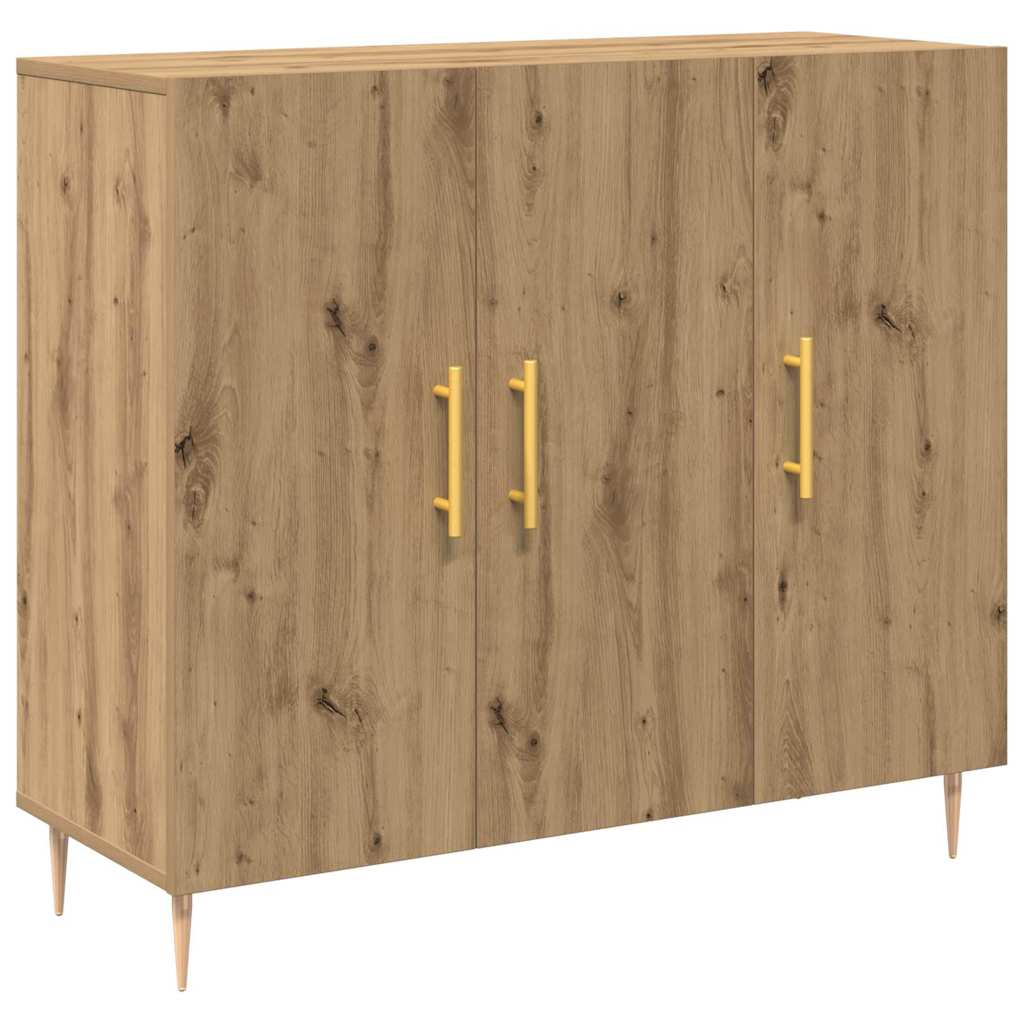 Sideboard Artisan Egetræ 90 x 34 x 80 cm Konstrueret træ