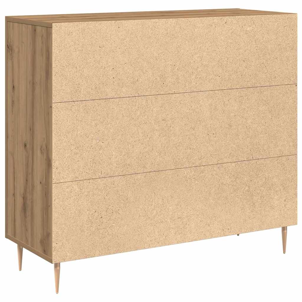 Sideboard Artisan Egetræ 90 x 34 x 80 cm Konstrueret træ