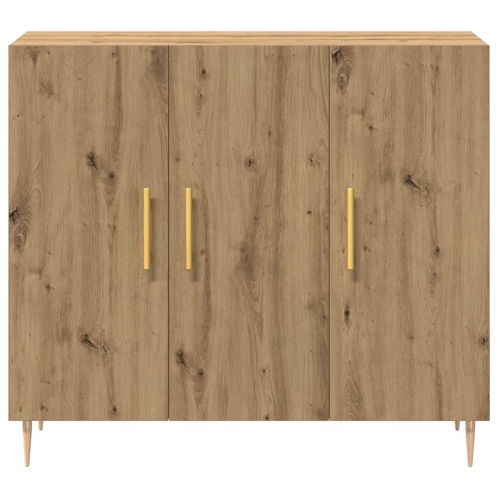 Sideboard Artisan Egetræ 90 x 34 x 80 cm Konstrueret træ