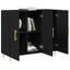 Sideboard Sort eg 90 x 34 x 80 cm Konstrueret træ