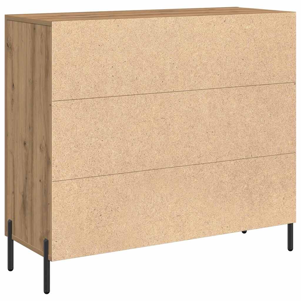 Sideboard Artisan Egetræ 90 x 34 x 80 cm Konstrueret træ