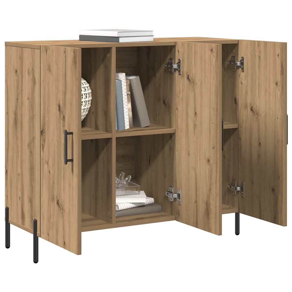Sideboard Artisan Egetræ 90 x 34 x 80 cm Konstrueret træ