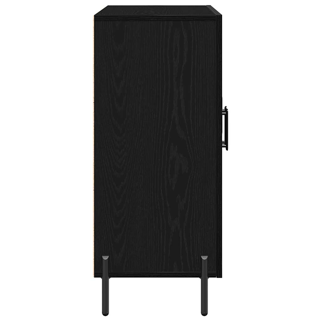 Sideboard Sort eg 90 x 34 x 80 cm Konstrueret træ