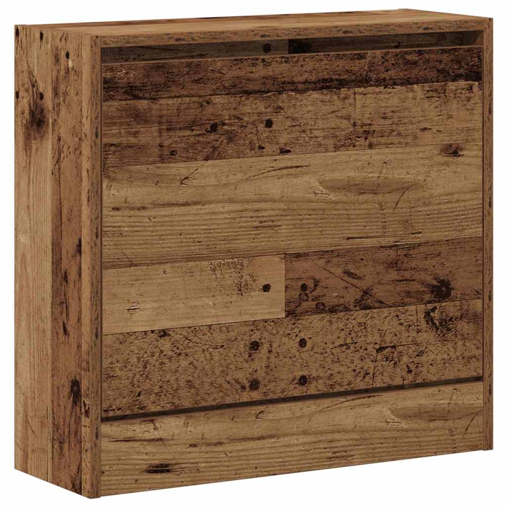Sko skab 60 x 21 x 57 cm Konstrueret træ Gammelt træ