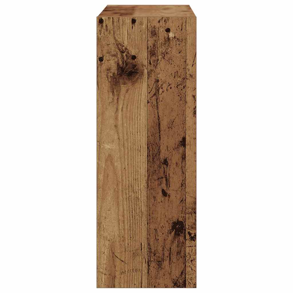 Sko skab 60 x 21 x 57 cm Konstrueret træ Gammelt træ