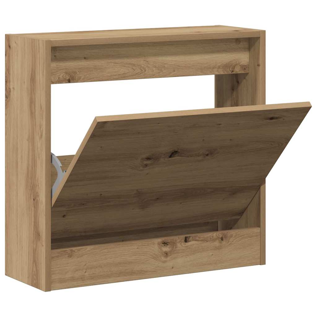 Sko skab 60 x 21 x 57 cm Konstrueret træ Artisan Egetræ