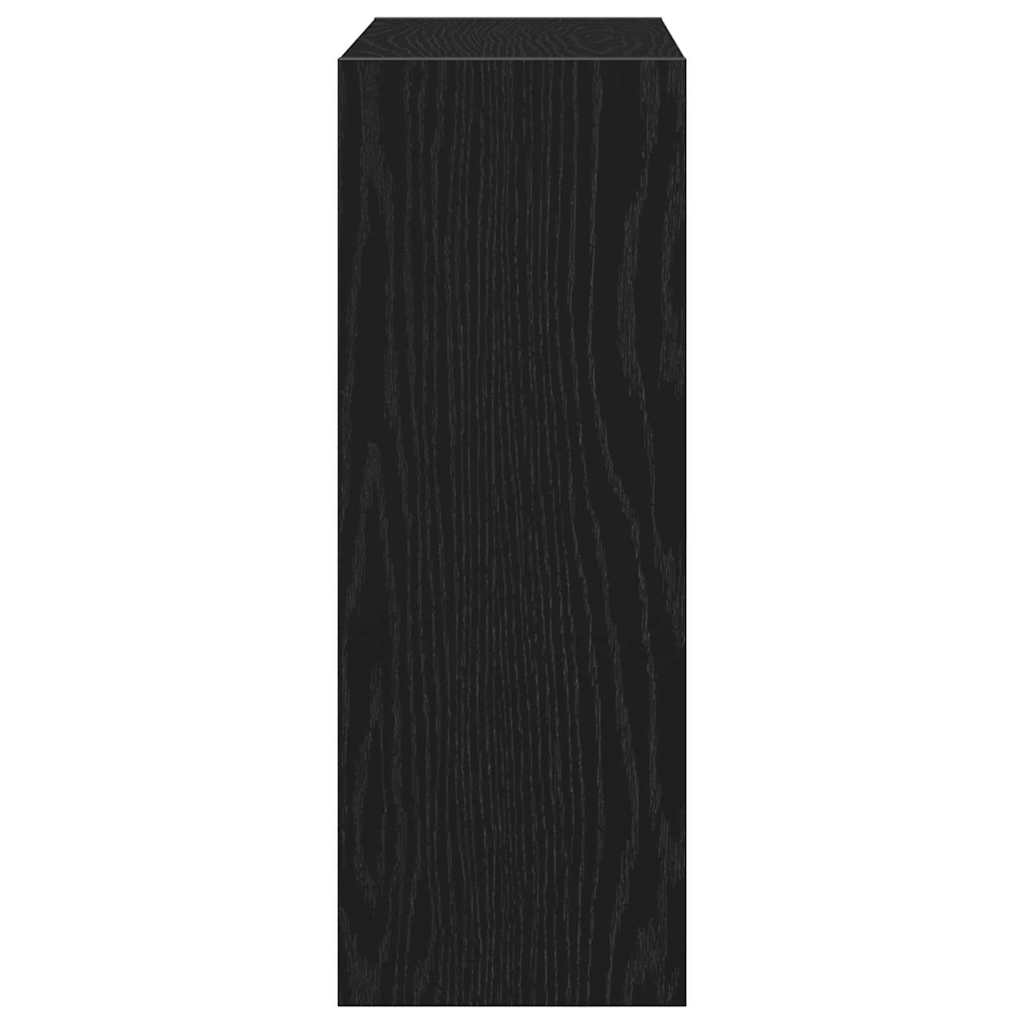 Sko skab 60 x 21 x 57 cm Konstrueret træ Sort eg