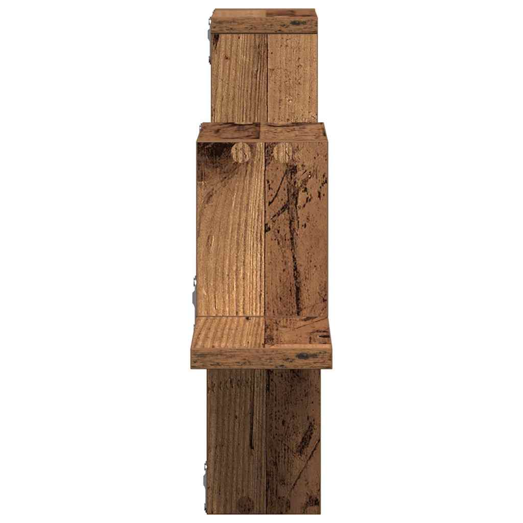 Væghylde Vægmonteret Gammelt træ 104,5 x 43 x 10 cm