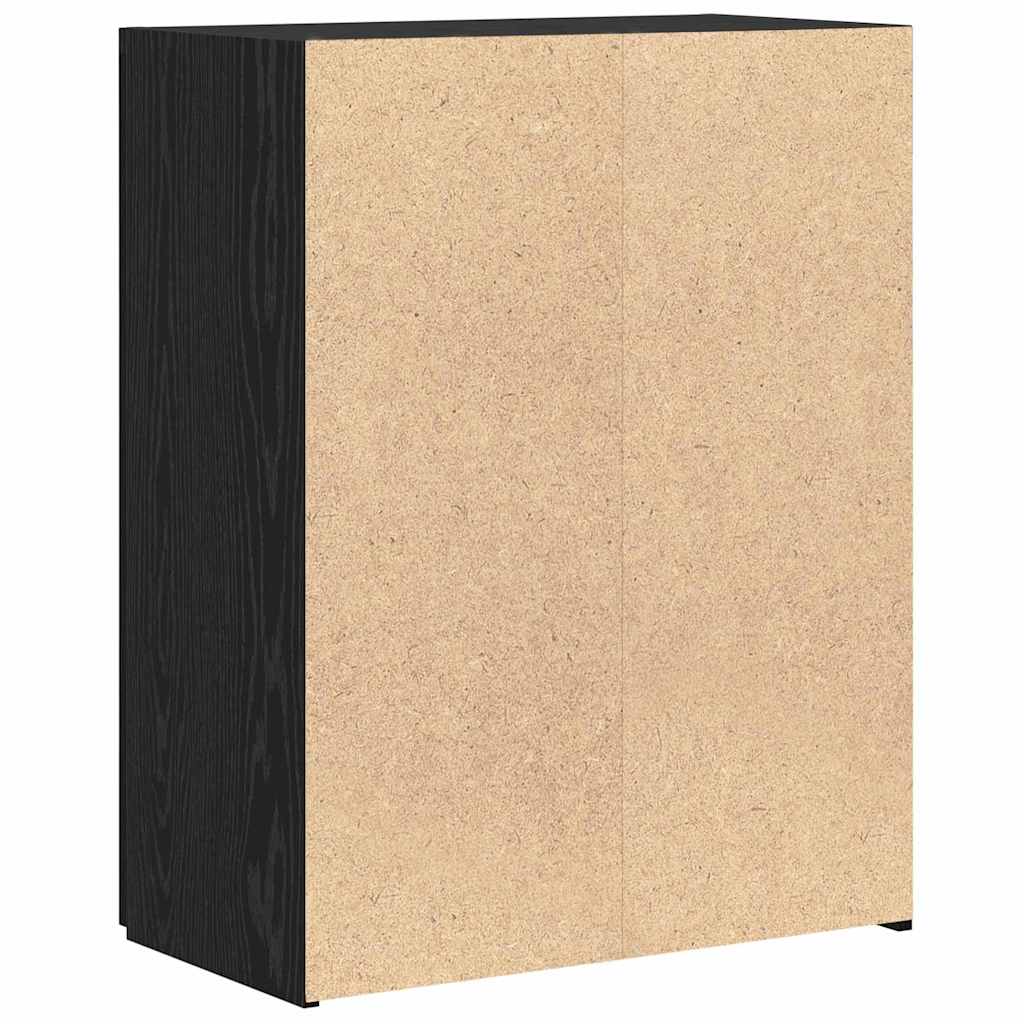 Kontorskab Sort eg 70 x 32 x 77.5 cm Konstrueret træ