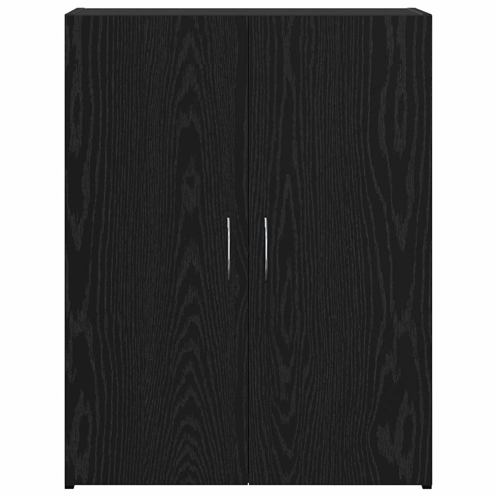 Kontorskab Sort eg 70 x 32 x 77.5 cm Konstrueret træ