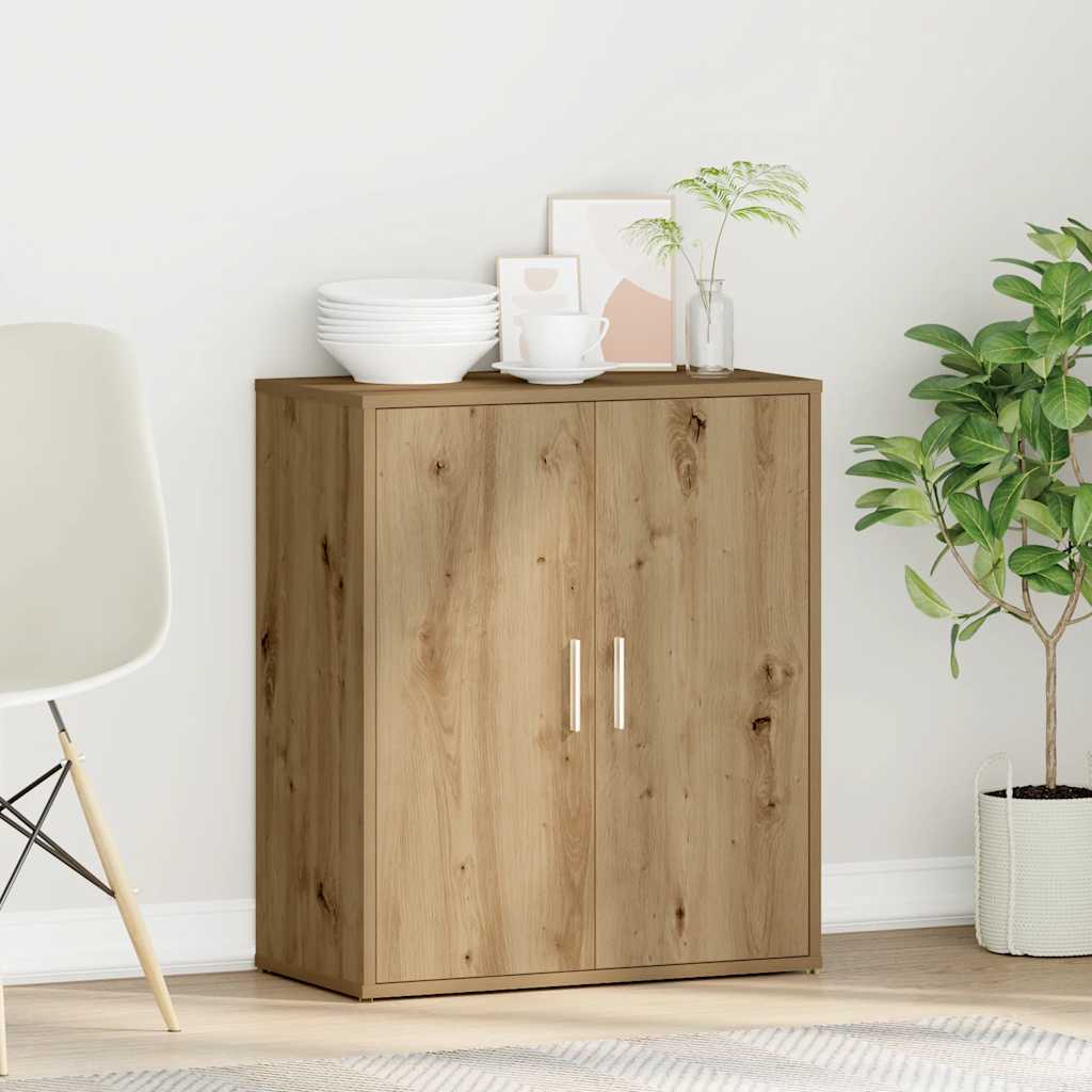skænk 60x31x70 cm konstrueret træ kunsteg