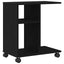 Sidebord Sort eg 50 x 30 x 55 cm Konstrueret træ