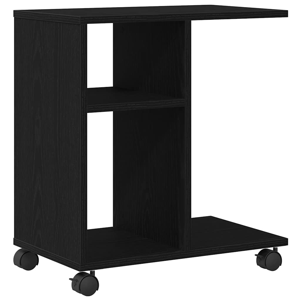 Sidebord Sort eg 50 x 30 x 55 cm Konstrueret træ