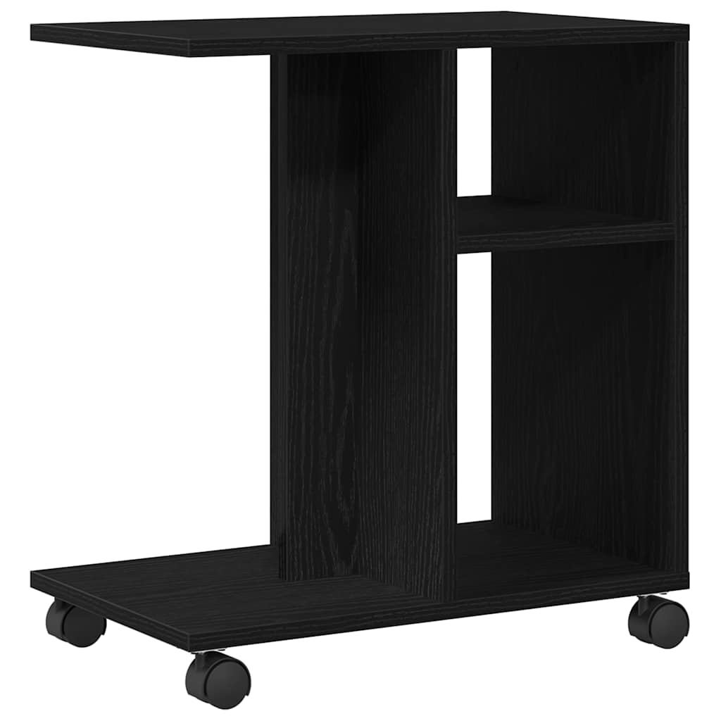 Sidebord Sort eg 50 x 30 x 55 cm Konstrueret træ