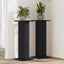 Planteholder 2 stk. Sort eg 30 x 30 x 80 cm Konstrueret træ