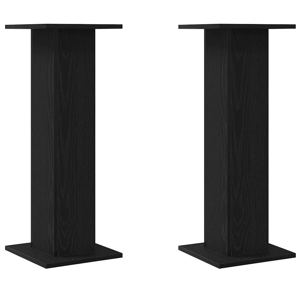 Planteholder 2 stk. Sort eg 30 x 30 x 80 cm Konstrueret træ