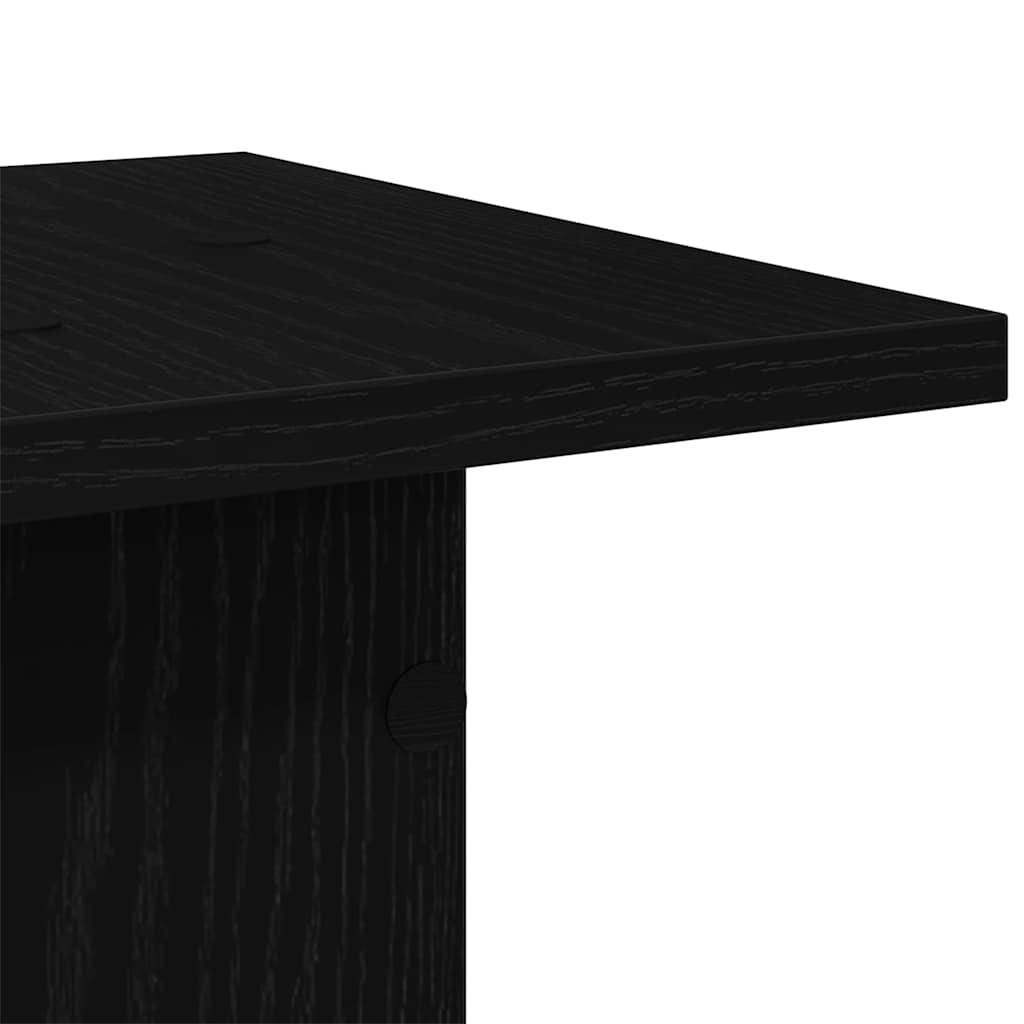Planteholder 2 stk. Sort eg 30 x 30 x 60 cm Konstrueret træ