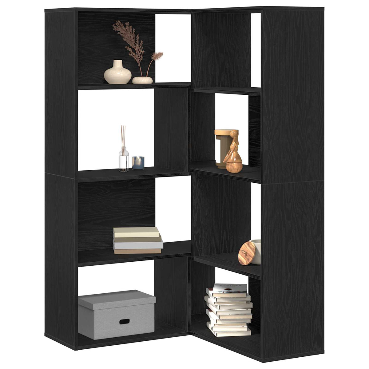 Garderobeskab 6 niveauer 85 x 85 x 140 cm Konstrueret træ
