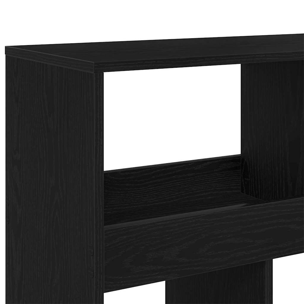 Bogskab 15 niveauer 100 x 33 x 93.75 cm Konstrueret træ Sort eg