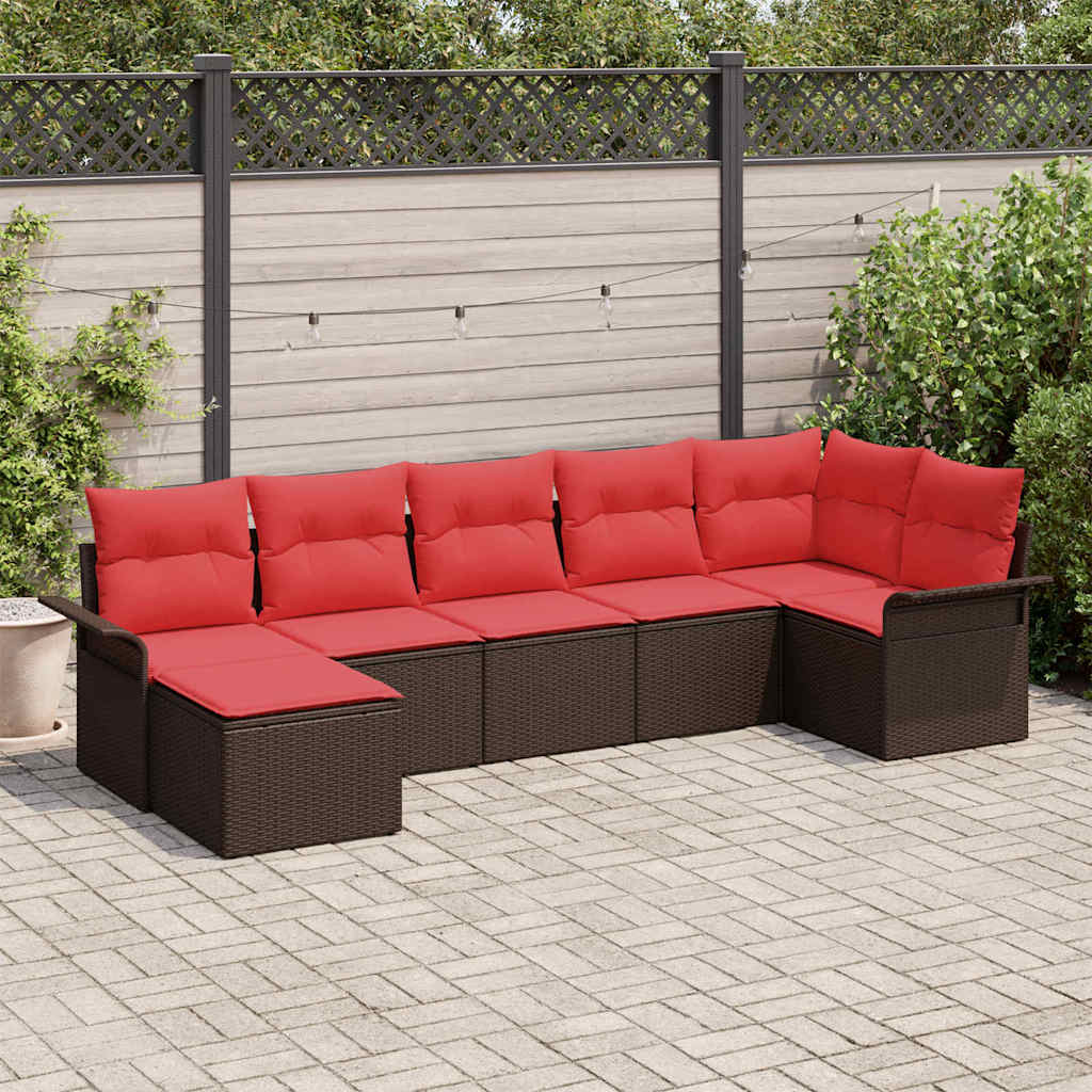 Havesofa Sæt Brun polyrattan