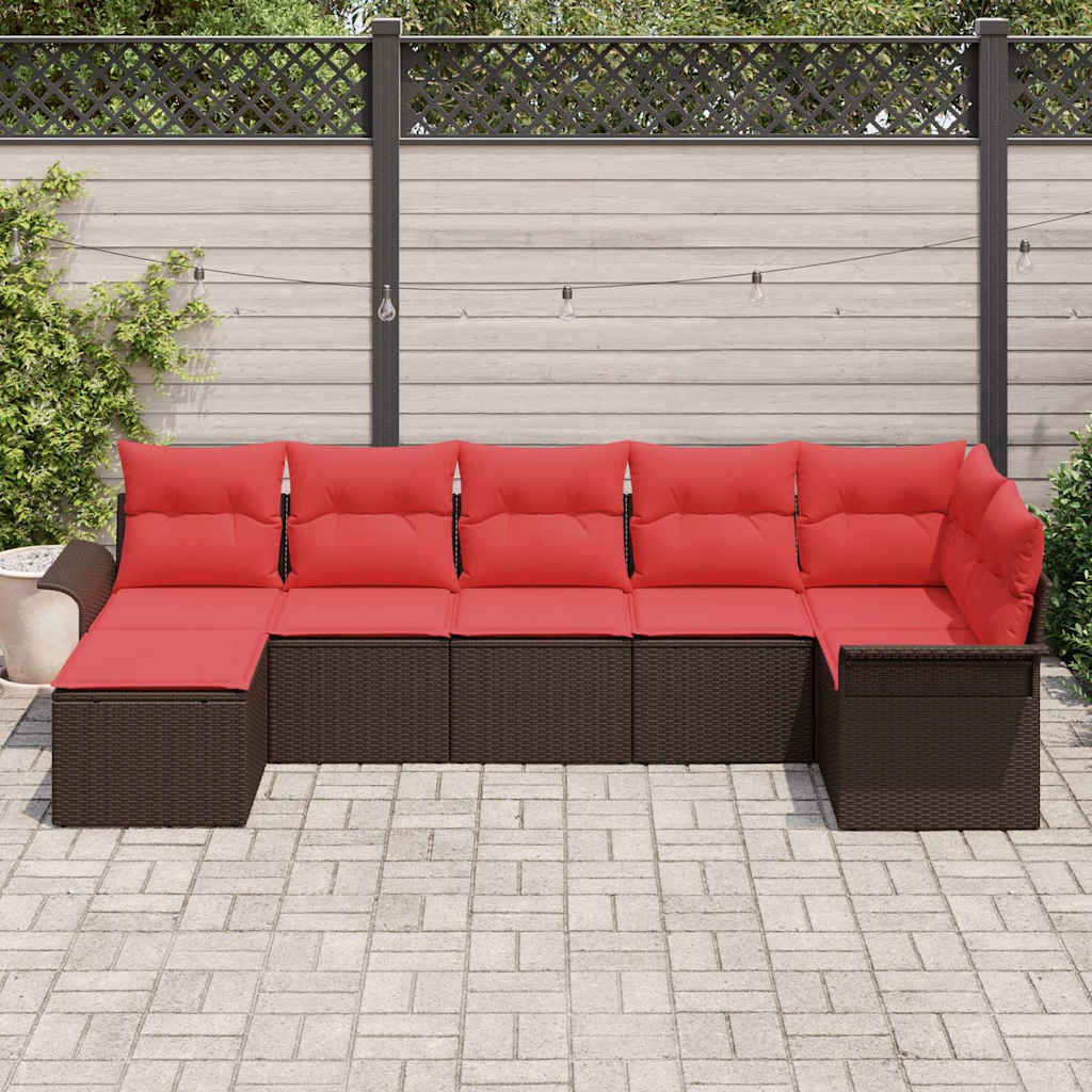 Havesofa Sæt Brun polyrattan