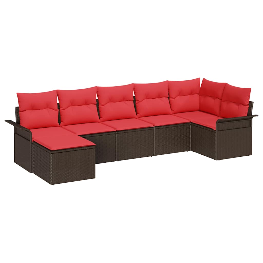 Havesofa Sæt Brun polyrattan