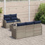 Havesofa Sæt Grå 55 x 55 x 37 cm polyrattan