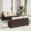 Havesofa Sæt Brun 55 x 55 x 37 cm polyrattan