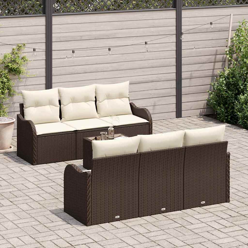 Havesofa Sæt Brun 55 x 55 x 37 cm polyrattan