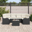 Havesofa Sæt Sort 55 x 55 x 37 cm polyrattan