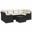 Havesofa Sæt Sort 55 x 55 x 37 cm polyrattan